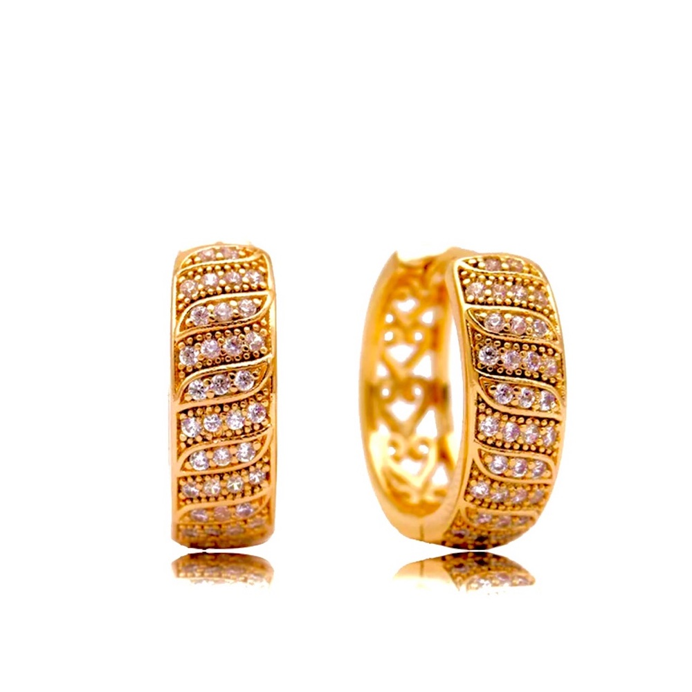 Oval Hoop Reversible Earrings - Picture 2 of 7
